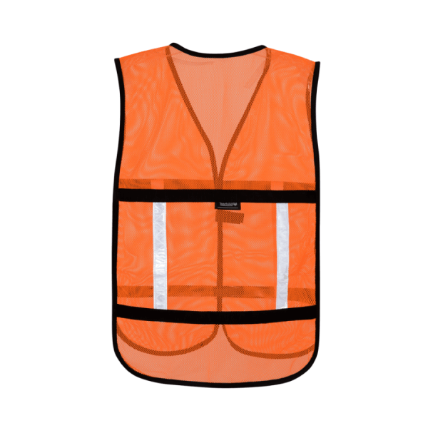 Neon Orange Reflective Mesh Safety Vest
